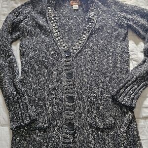 Mudd Monochrome Knit Cardigan
